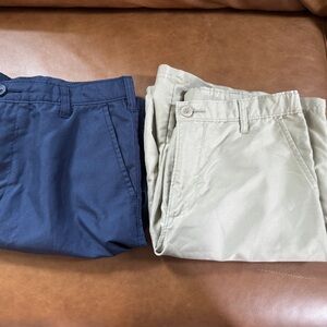 Men's Navy and Tan shorts